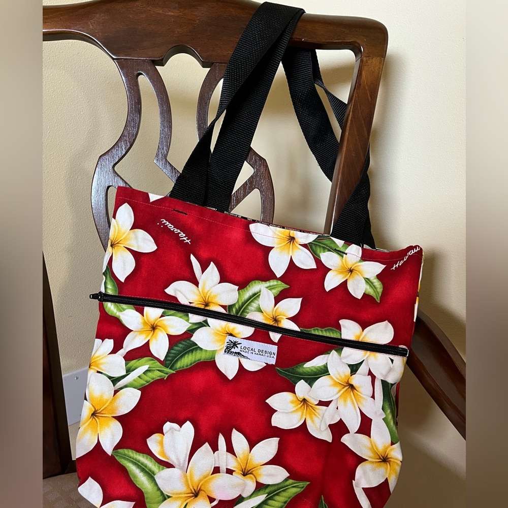 Hawaii Reversible Fabric Tote Bag